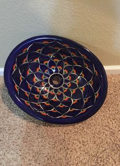 Medium size hand painted sink
