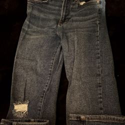 Light Wash Blue jeans High Waisted With Ripped Details Size 4/27