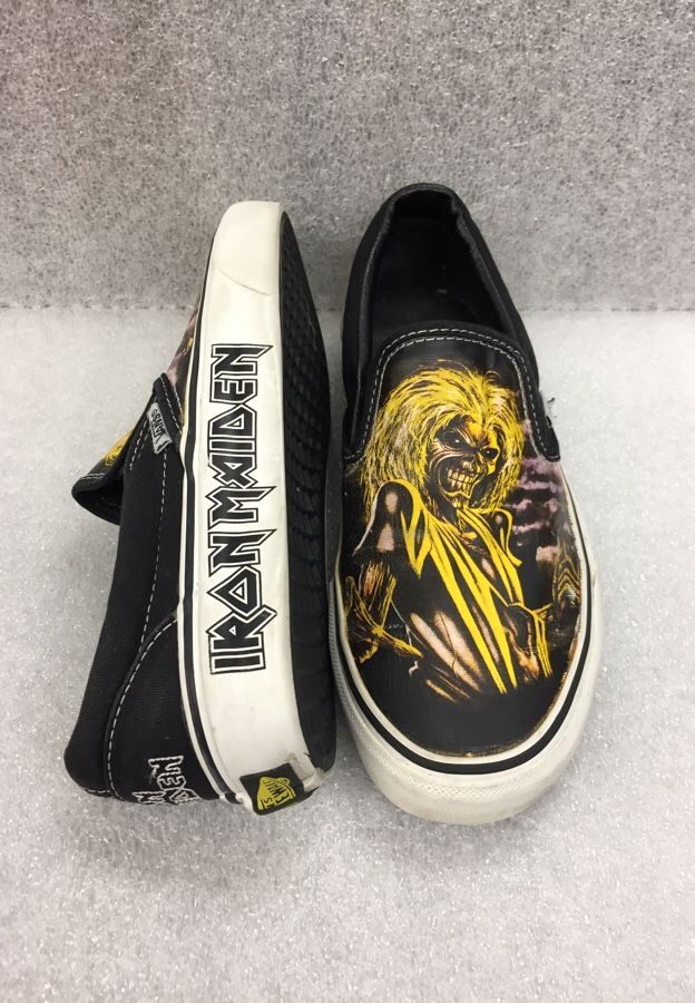 klei Bemiddelaar hoed Iron Maiden Killer Sk8 Slip On VANS Shoes Off The Wall for Sale in Los  Angeles, CA - OfferUp