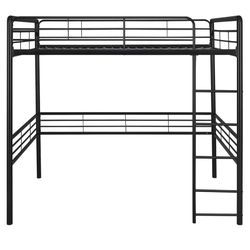 Black Metal Loft Bed