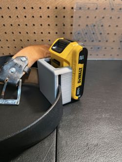 Battery Holder Portable Wall Mountable Belted
