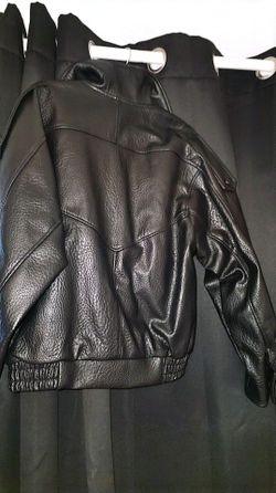 Zara Faux Leather Bomber Jacket