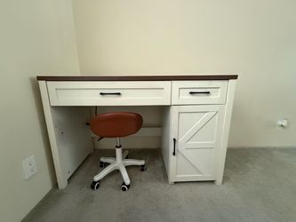 Desk and chair