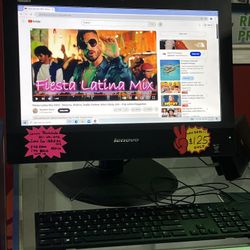 Deal of the Day - Lenovo Thinkcentre 21” All-In-One Desktop PC with Keyboard and Mouse . 