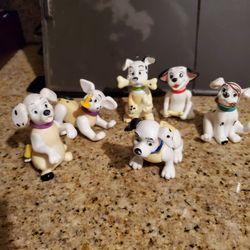 Vintage Dalmatian Toys Lot Of 6