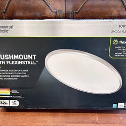 LED 32” Oval Ceiling Light Low Profile 
