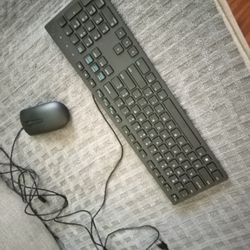 Wired Keyboard And Mouse- Barely Used