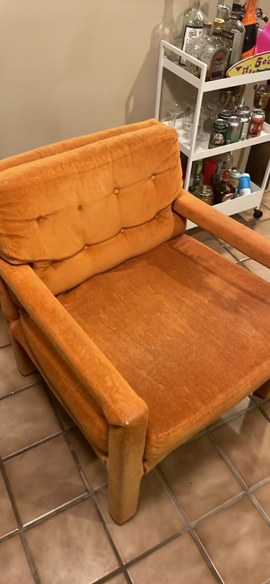 Vintage Velvet Chair