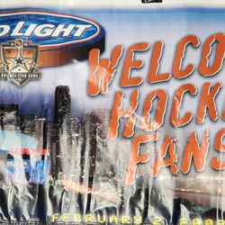 Ducks Teemu Selanne Signed, JSA-Certified,  6-Foot Banner From Stadium!