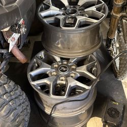 OEM Ford Bronco Wheels.   5 Rims. 17”