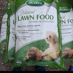 Scotts Lawnfood. All Natural. Pet And People Safe