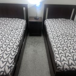 Twin Beds with Storage - $350 OBO