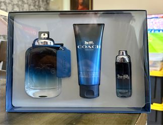 Coach Blue 3 Pcs Gift Ser 3.3 Oz
