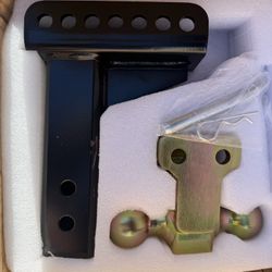 14000lbs Trailer Truck Towing Hitch Dual Ball Adjustable Channel Mount 2”  Receiver 6-Inch Drop 2-5/16-Inch Balls