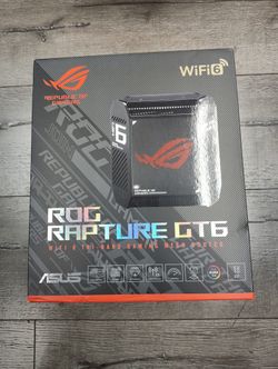 Asus ROG Rapture GT6 Tri-Band WiFi 6 Mesh WiFi Router AX10000