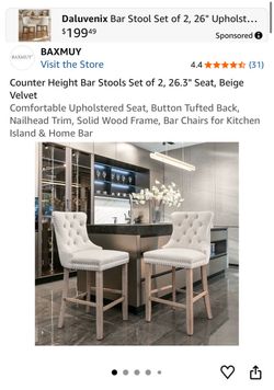 Bar stools set of 2