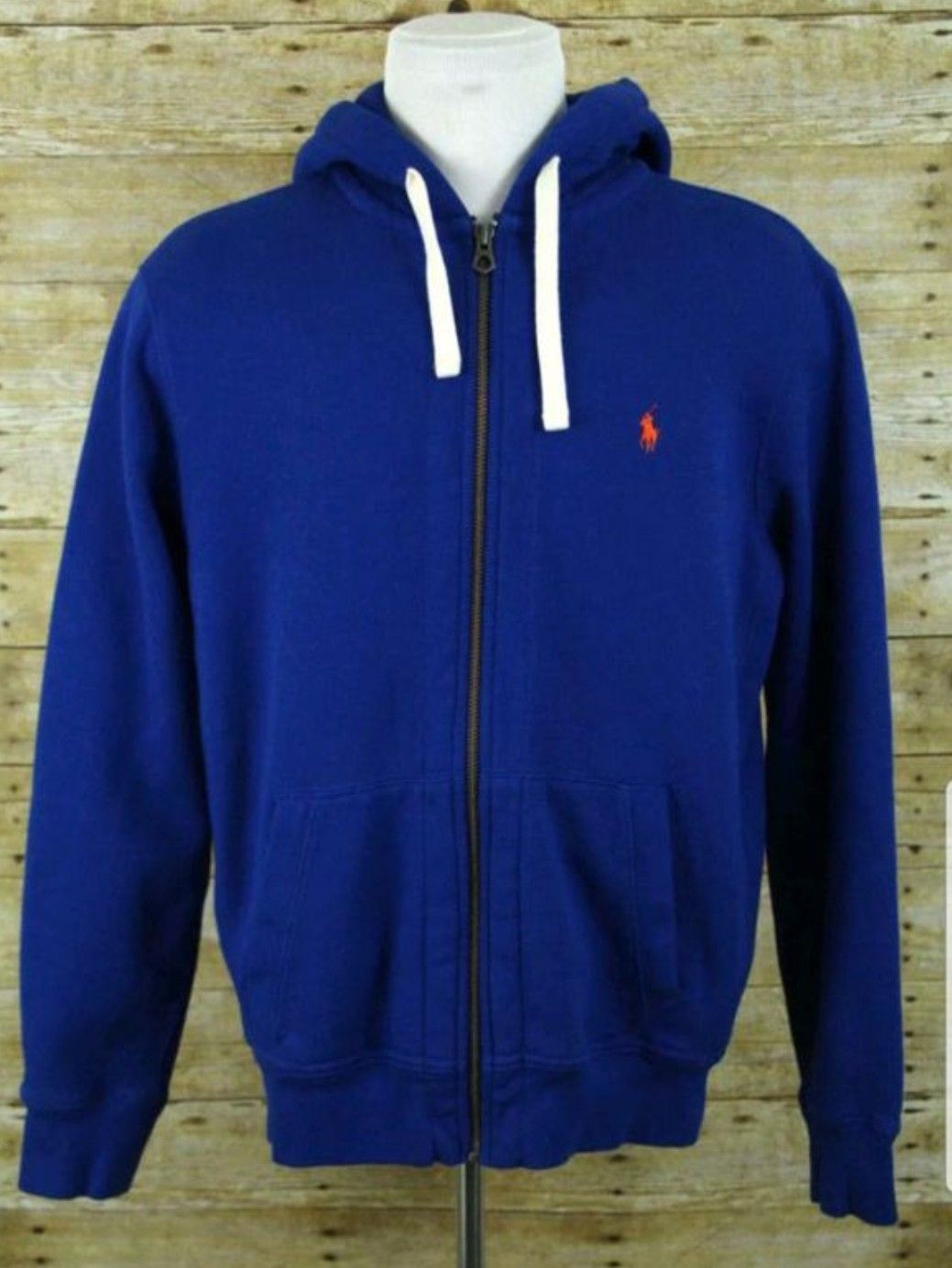 Royal blue shop polo jacket