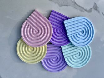 Resincrete Coaster Set Of 6 Handmade