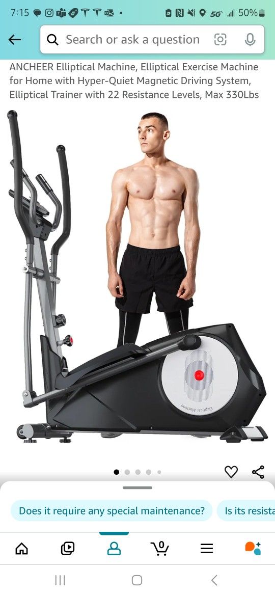 ANCHEER Elliptical Machine
