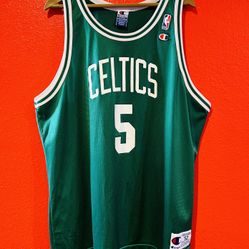 Ron Mercer Celtics Jersey Champion Boston Red Sox Patriots Brown Tatum 