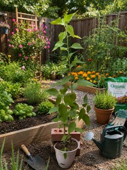 4 Ft Jerusalem Artichoke Plant (also known as a Sunchoke or Helianthus tuberosus).