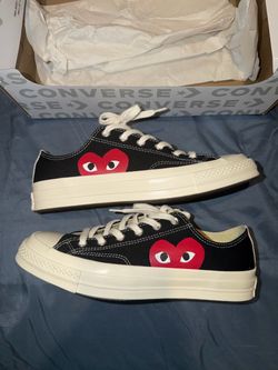 Converse Chuck Taylor All Star 70 Ox ‘CDG PLAY Black’ Size 8M