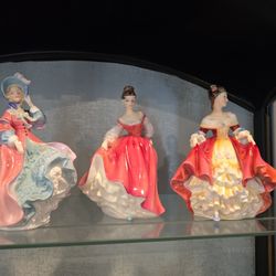 Vintage Dance Figurines, Royal Doulton Bone China