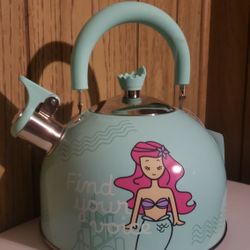 New Disney The Little Mermaid Princess Ariel tea kettle teapot.  