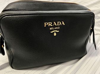 Authentic Prada Black Vitello Leather bag