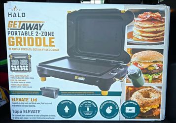 HALO GetAway Portable 2 Zone Griddle