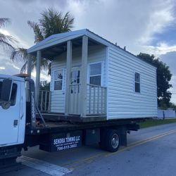 Sheds Relocated ,,, Movemo Casita De Patio Container Rv Trailer Crane Available 