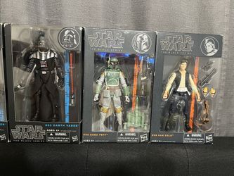 Star Wars The Black Series Darth Vader Boba Fett Han Solo