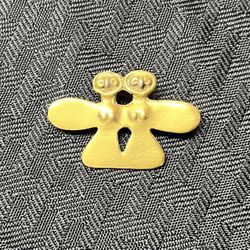 Alva Studios Reproduction Owl Etruscan Gold Tone Brooch/Pin