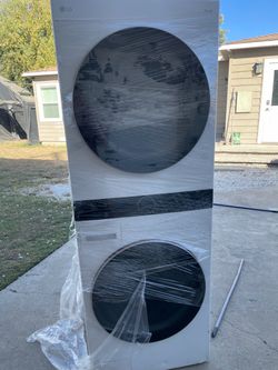 LG ThinQ Stacked Washer Dryer Unit