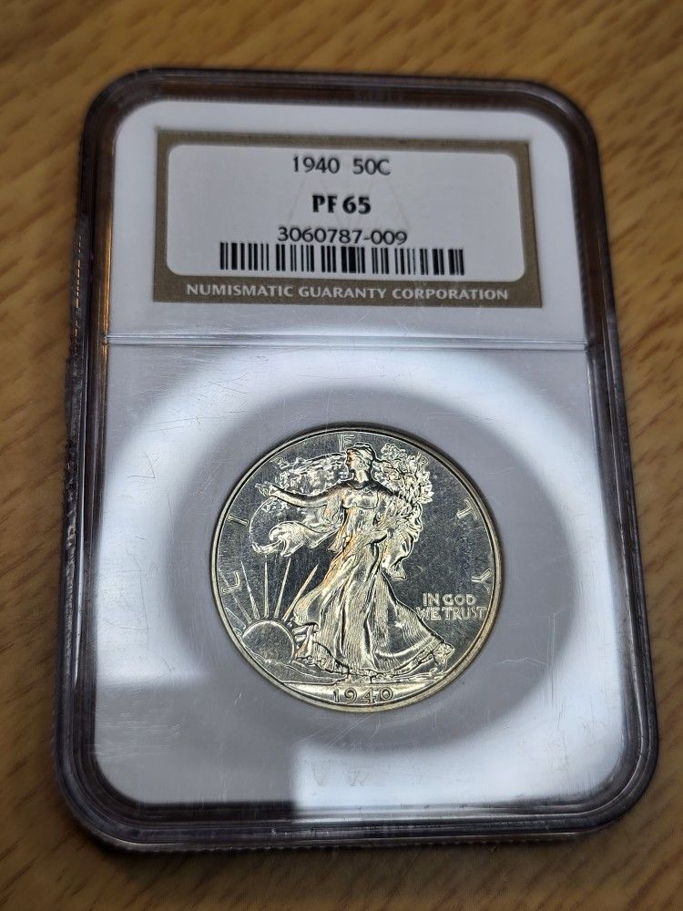 1940 Poof Walking Liberty Half Dollar 