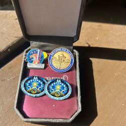 NASA Space Pins Expedition 44 Scott Kelly Kornienko Padalka Year in Space Lot from NASA employee