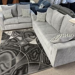 NEW SOFA & LOVESEAT GRAY 