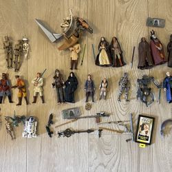 Star Wars Episode I Action Figures 1995 Disney Set Darth Maul Vader