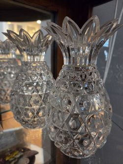 Crystal Pineapple Candle Holders