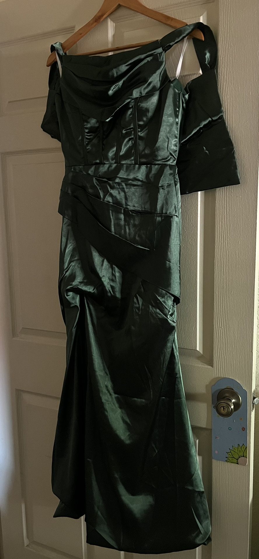 Dark Green Evening Gown