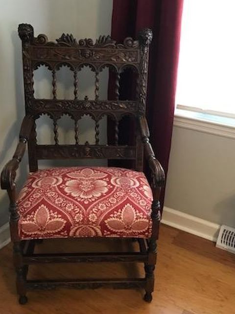  Hand Carved Chair