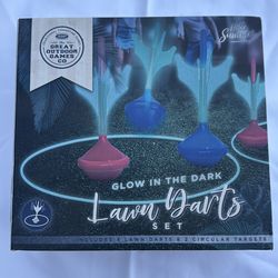 Glow in the dark lawn darts