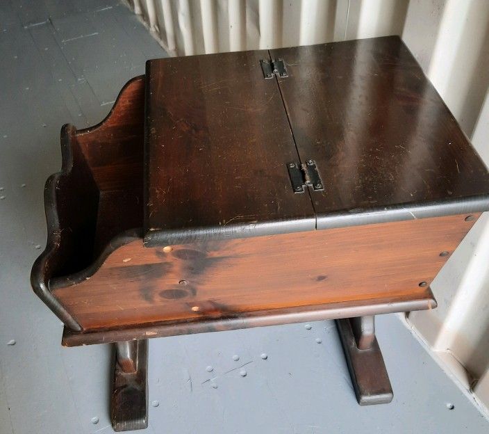 Antique bread box furniture - $55
