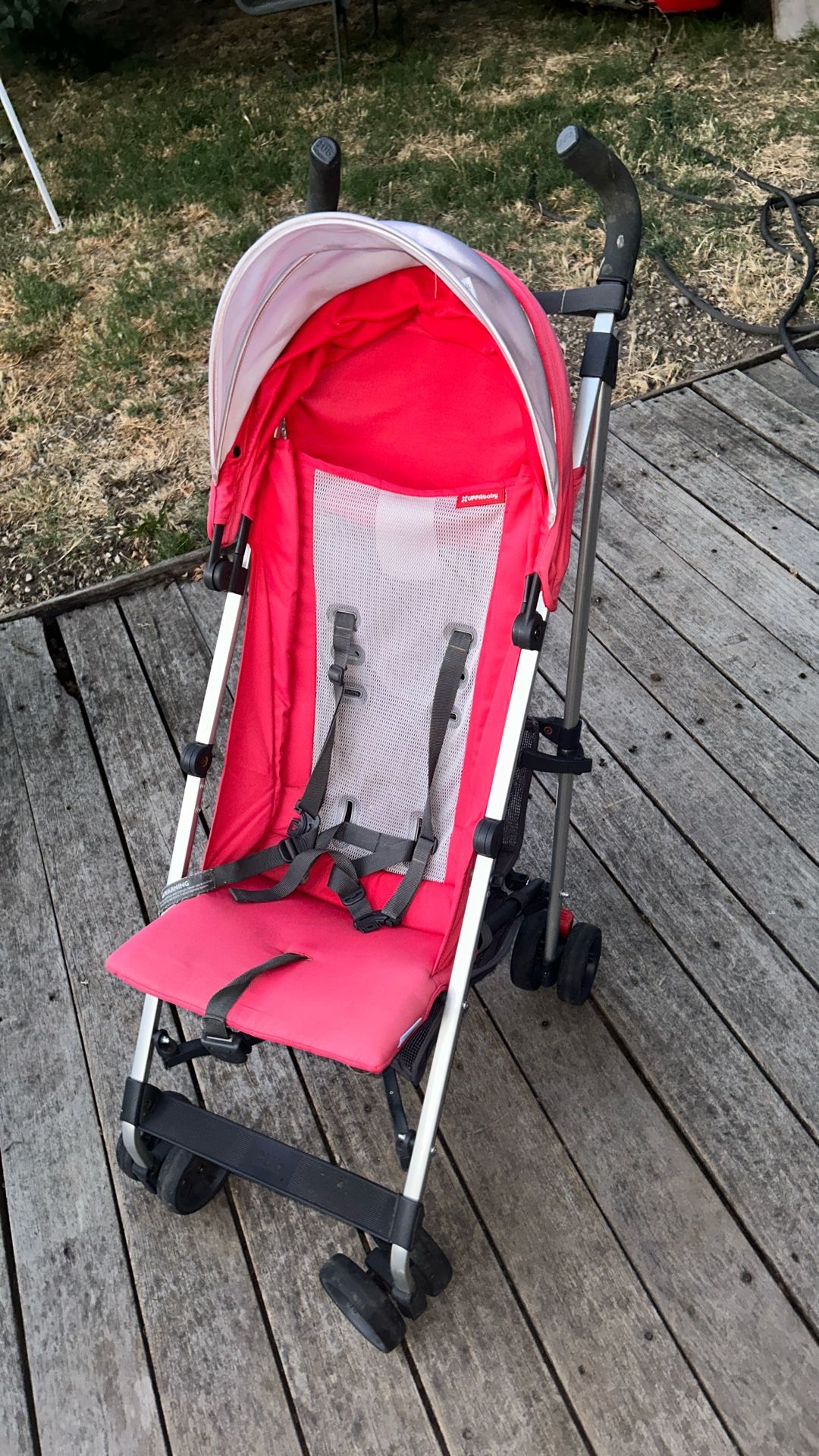 Uppababy Red Grey Black Stroller