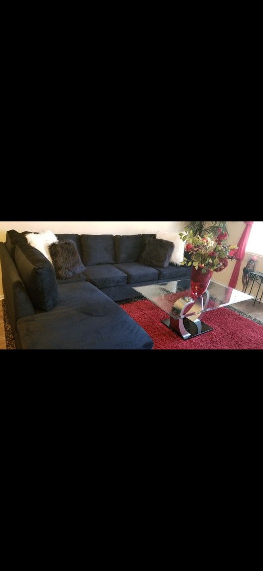 Black Sectional Available Until 10/16
