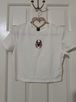 CUTE SPIDER-MAN CROP TOP SIZE MEDIUM