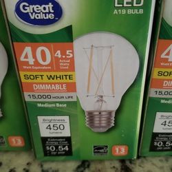 New Dimmable Led 40w Bulb  Total 6
