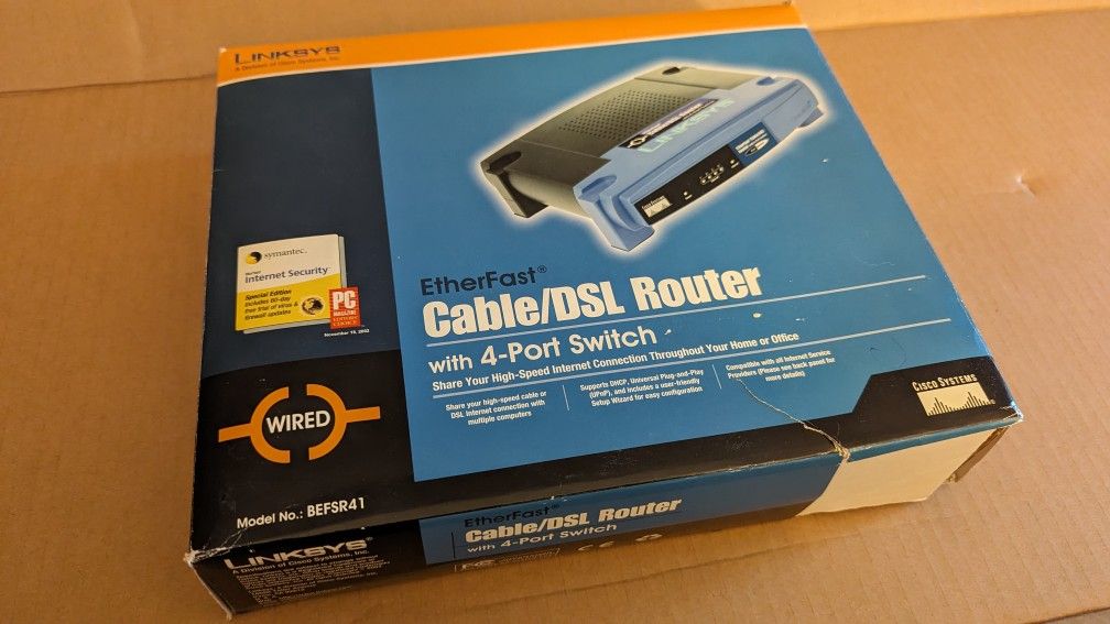 4 Port Cable Dsl Router Switch Lynksys