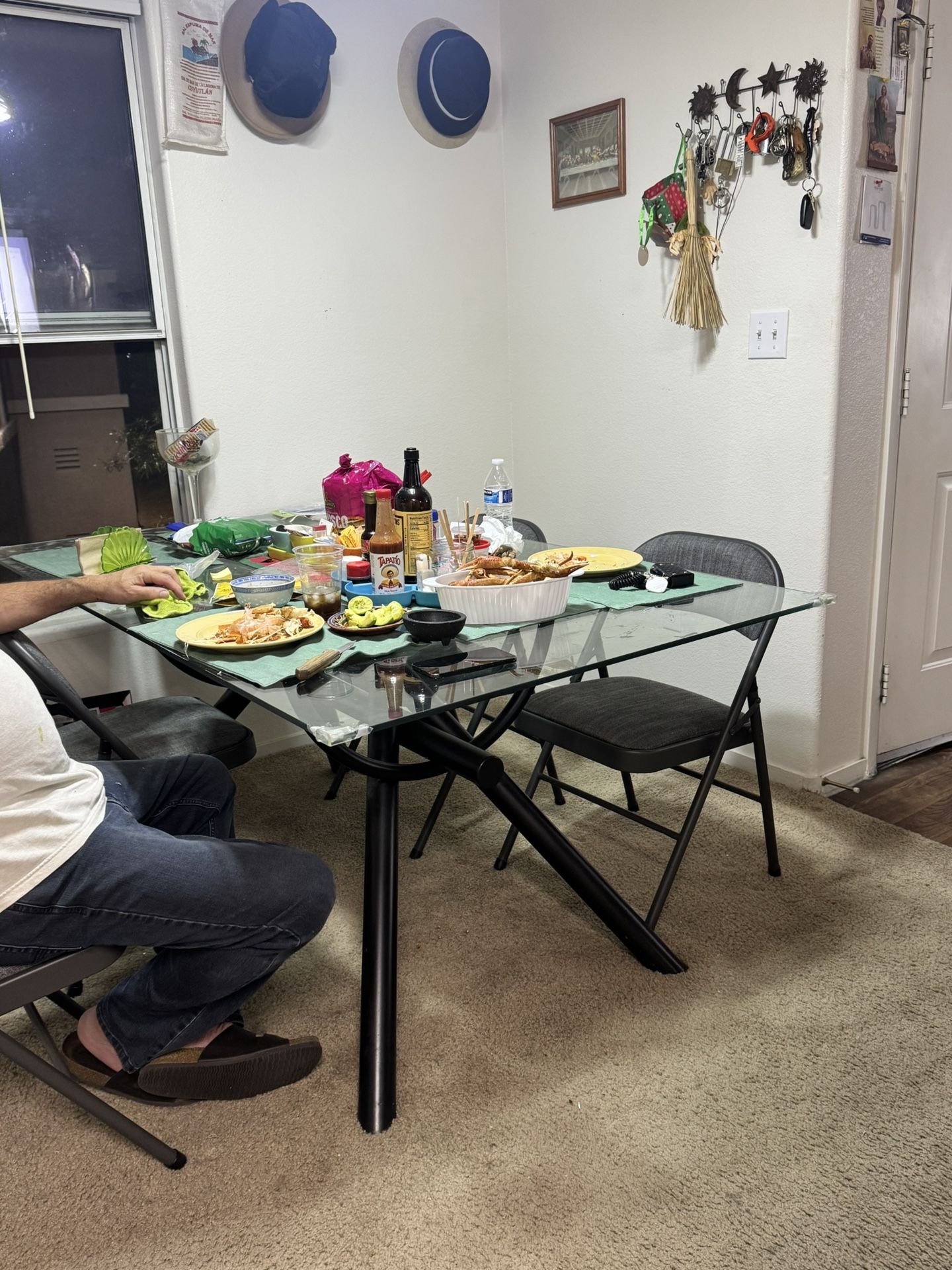 Glass Kitchen Table No Chairs