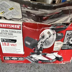 Craftsman Cordless Miter Saw 
